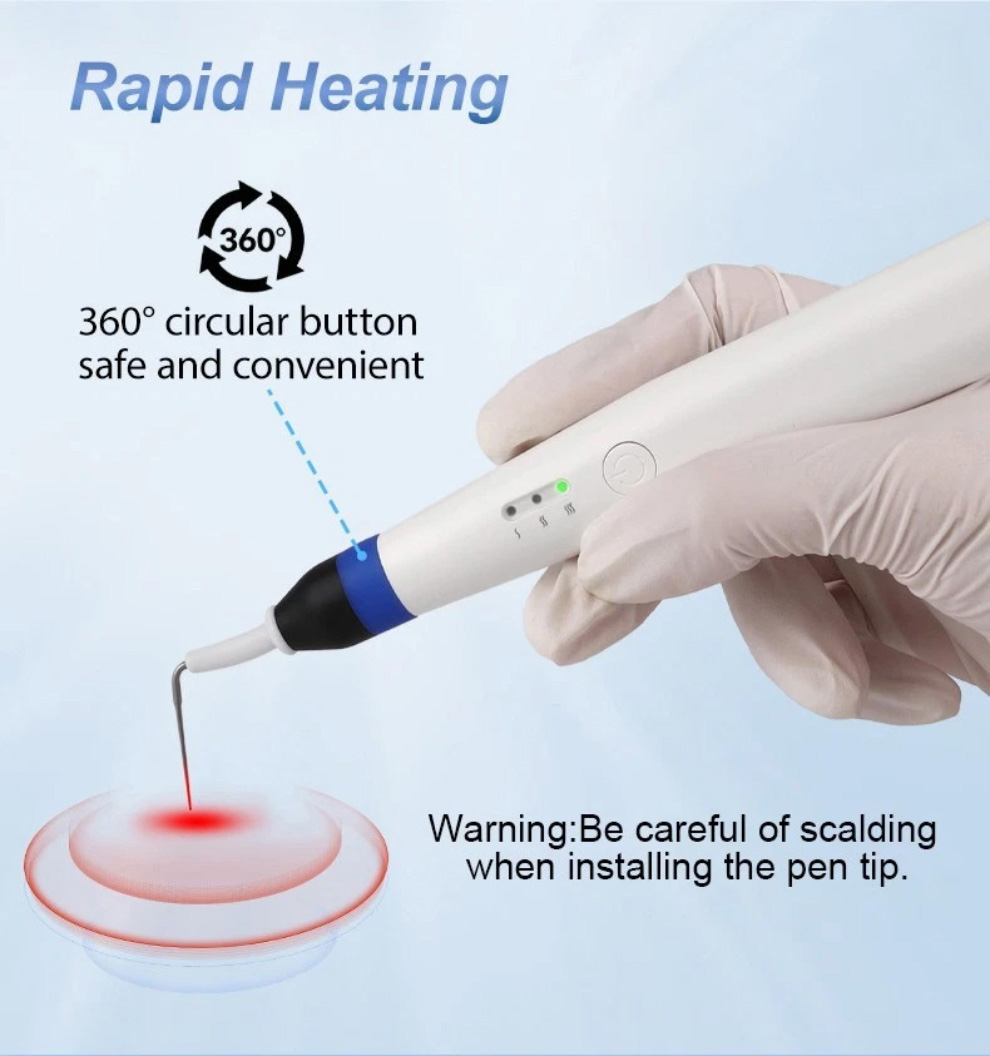 HYG-RC180 Cordless Dental Endodontic Gutta Percha Cutter with 2 Heating Tips